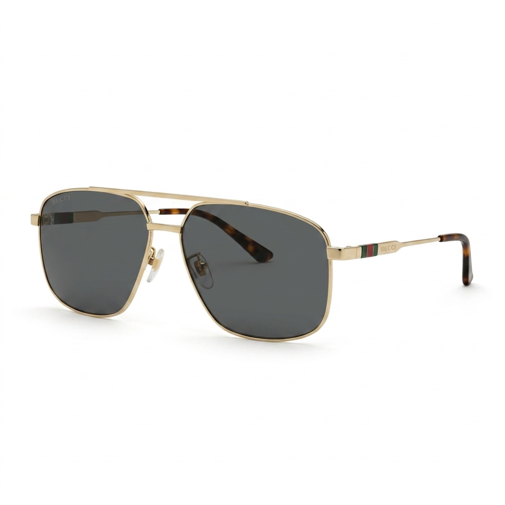 Gucci GG1676S 002 in Ruthenium / Brown