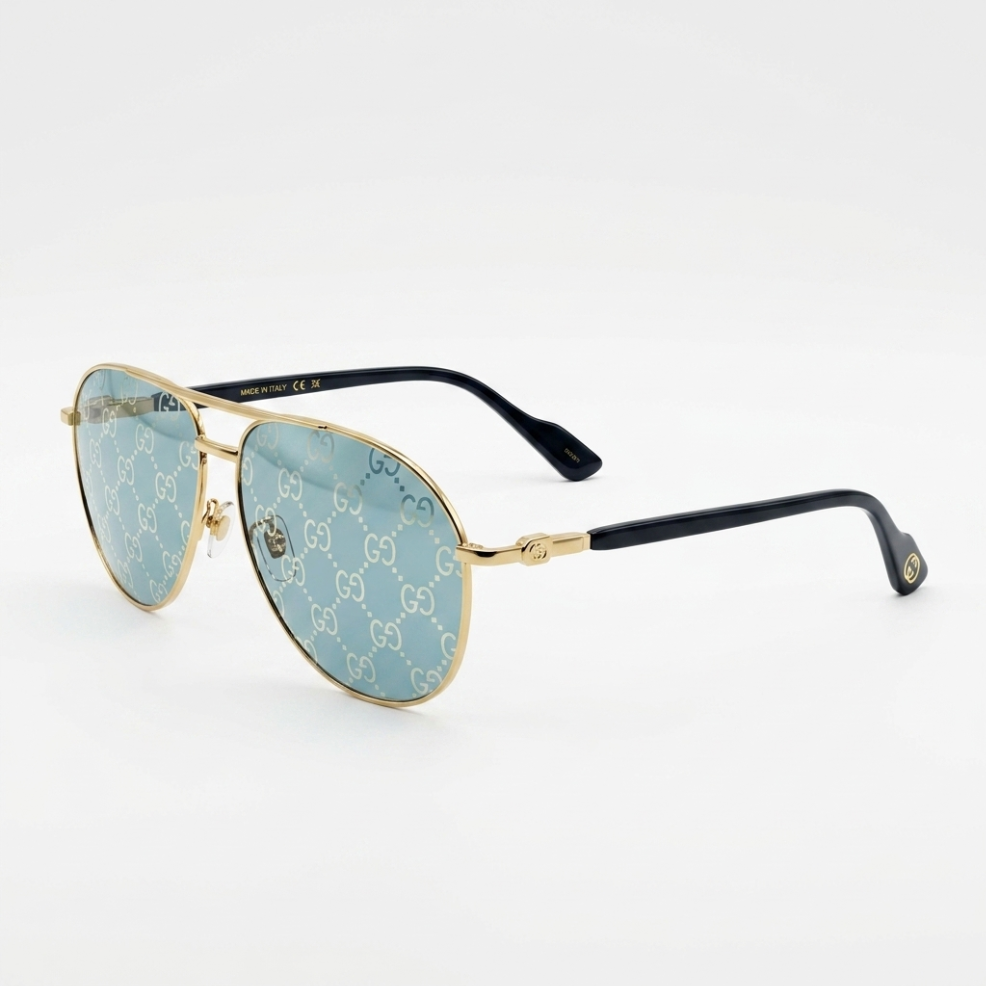 Gucci GG1220S 004 in Black / Gold